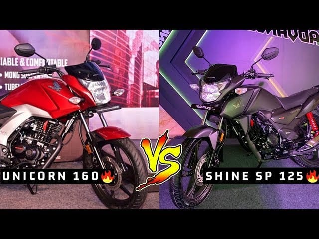 Honda Unicorn vs. Honda Shine