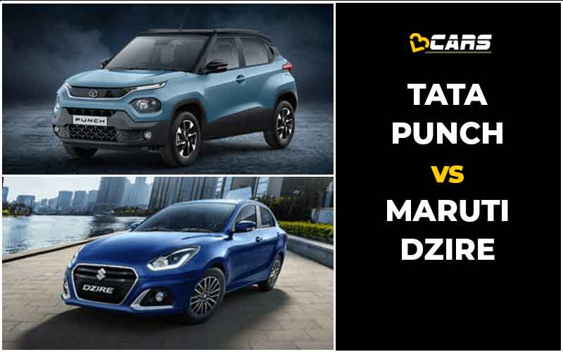 Tata Punch vs Swift Dzire