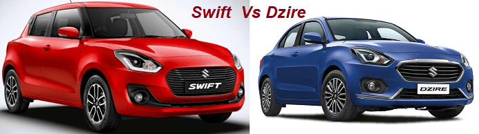 Maruti Swift vs Maruti Dzire